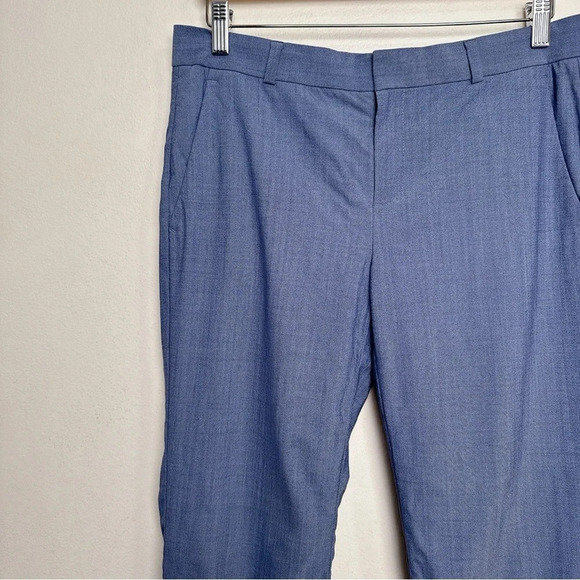 Banana Republic Womens 4 Slim Wool Avery Trouser Light Navy Color - Picture 4 of 12